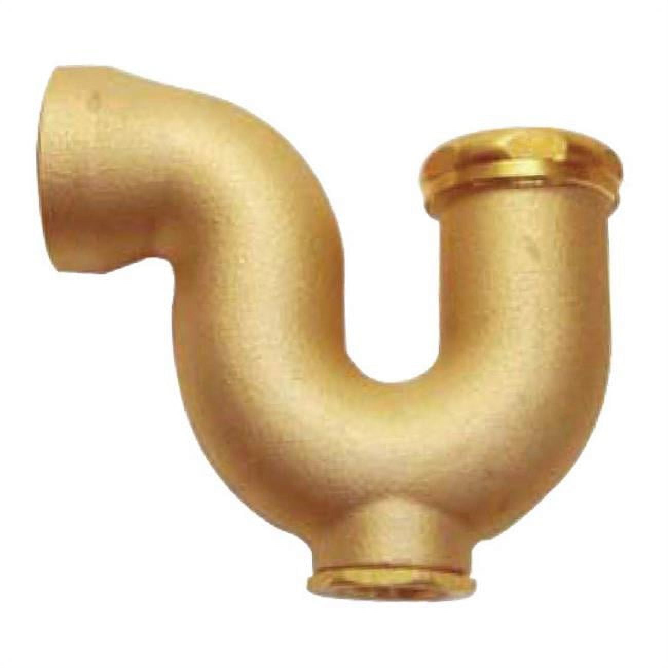 2 x 1.5 in. Dia. Slip to Slip Brass New York Regulation Trap, Yellow