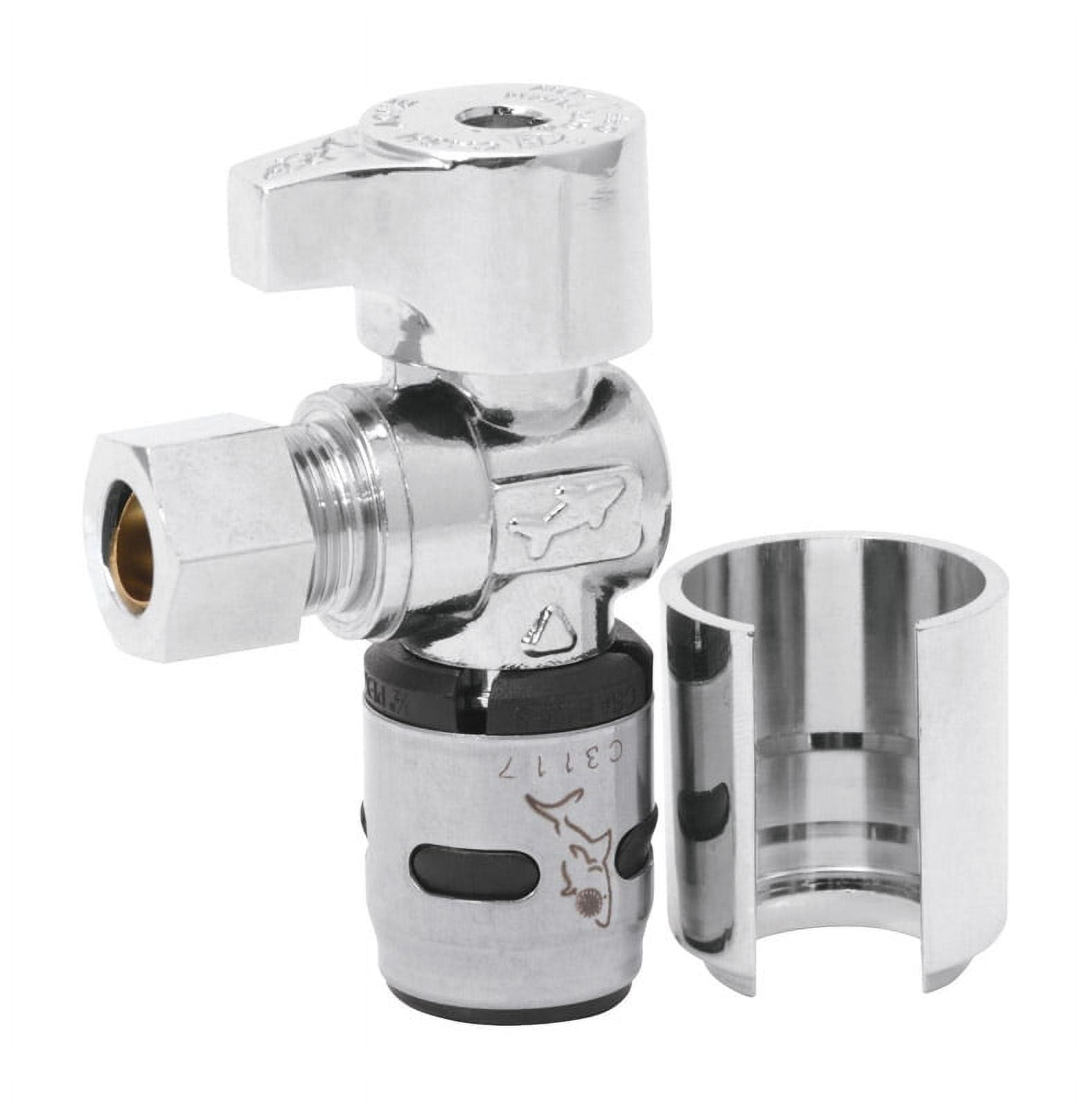 4915088 EvoPEX Push to Connect 0.5 in. Push x 0.38 in. Dia. Compression Angle Stop