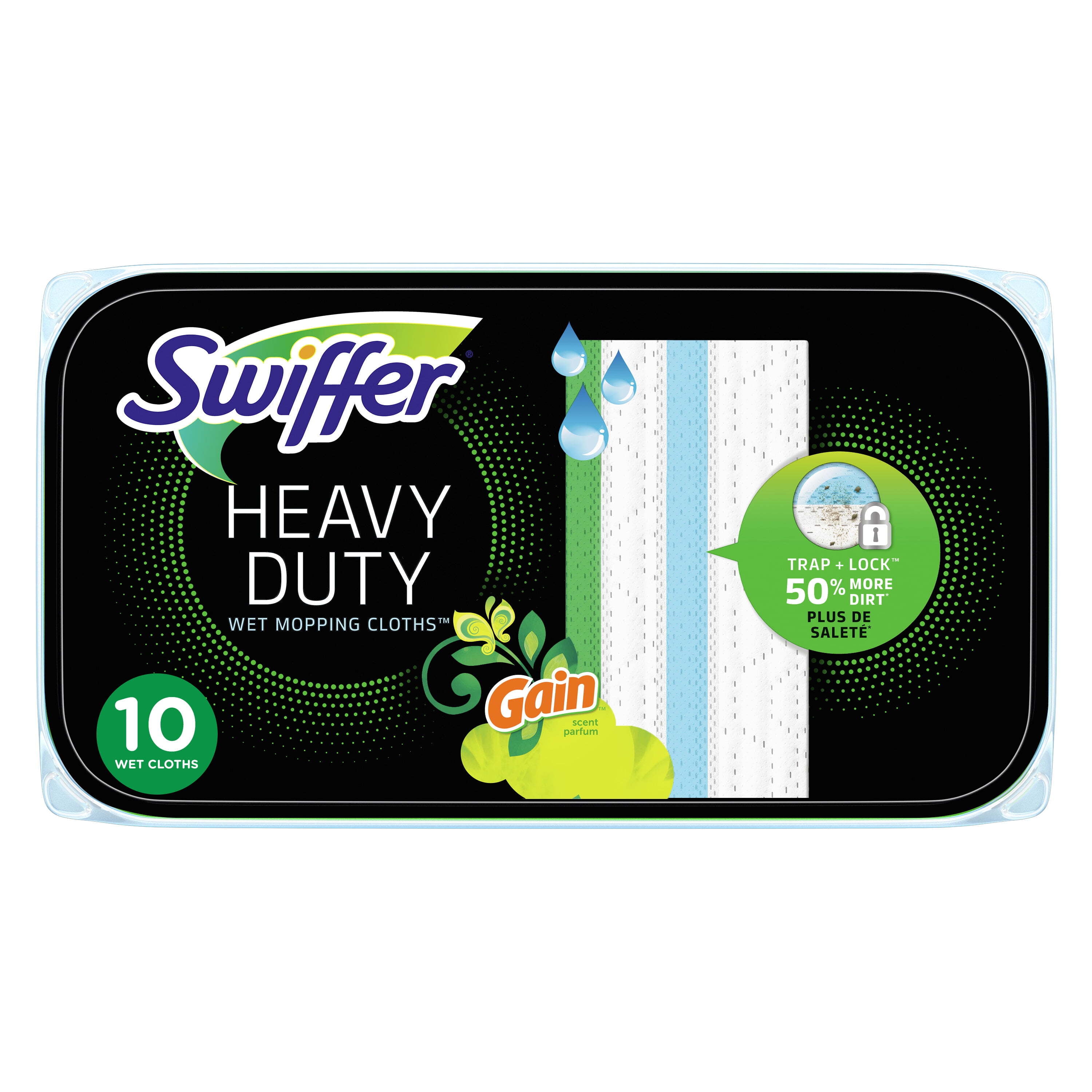 SweeperWet Heavy Duty 10 x 8 in. Cloth Refill Pad, 10 Count