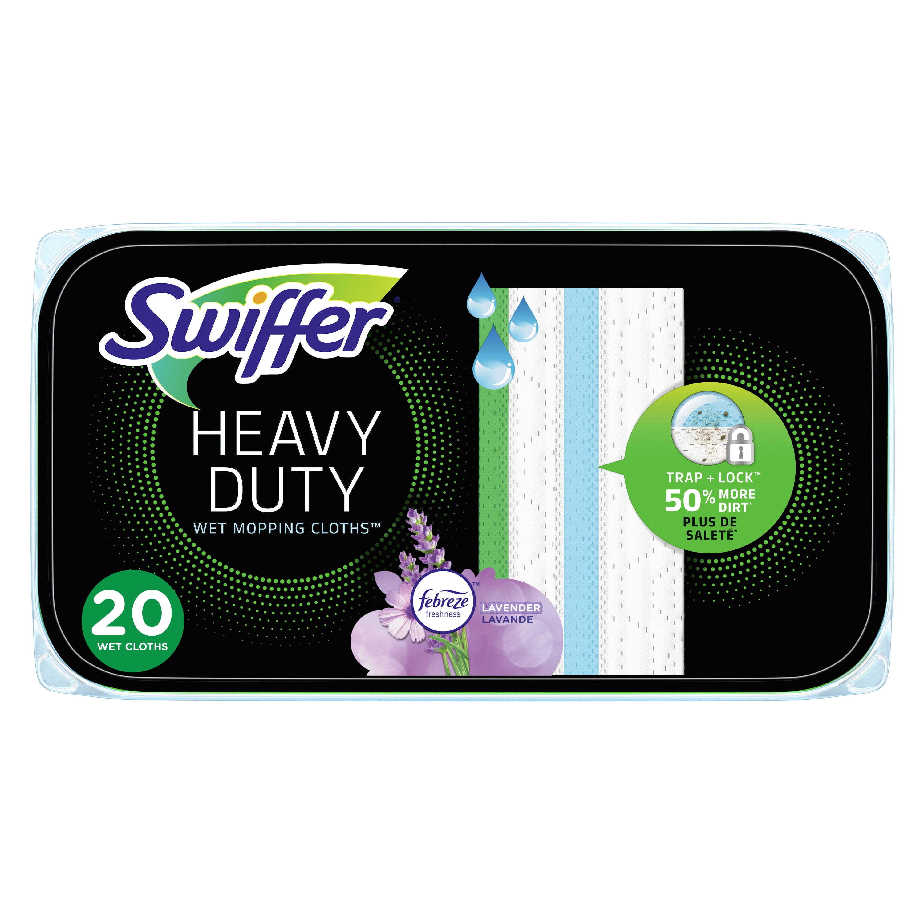 SweeperWet Heavy Duty 10 x 8 in. Cloth Refill Pad, 20 Count