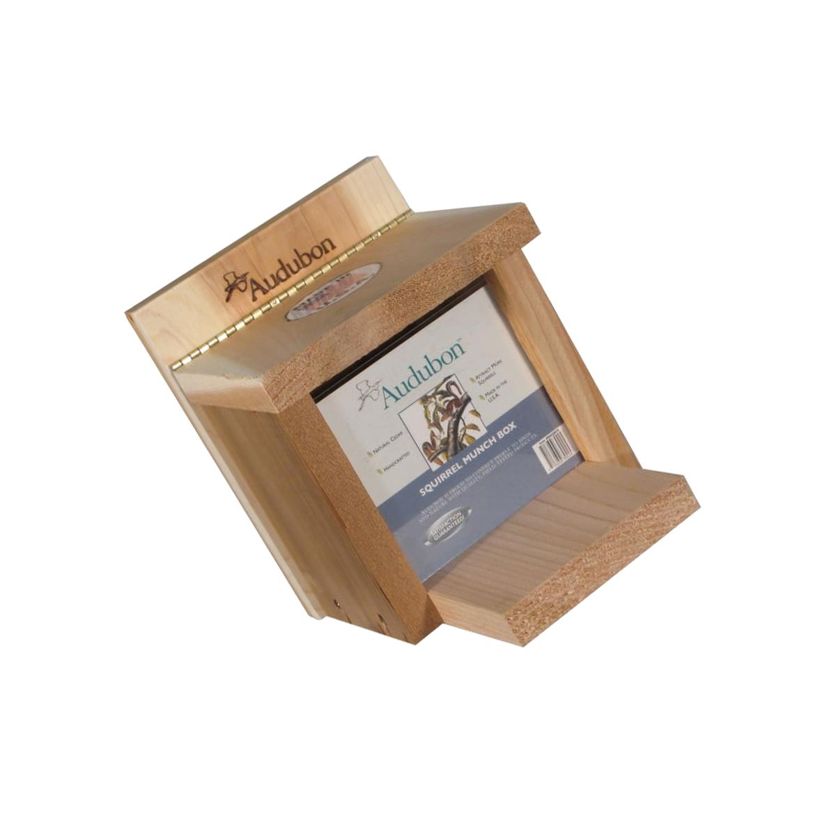 Picture of Audubon 8914822 Wild Bird 3 Cedar Squirrel Feeder Critter Feeder - 2 Ports, Brown