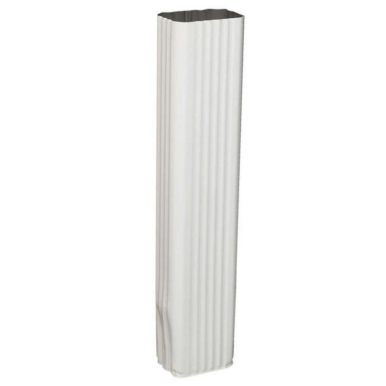 3 x 4.25 x 15 in. White Aluminum Downspout Extension