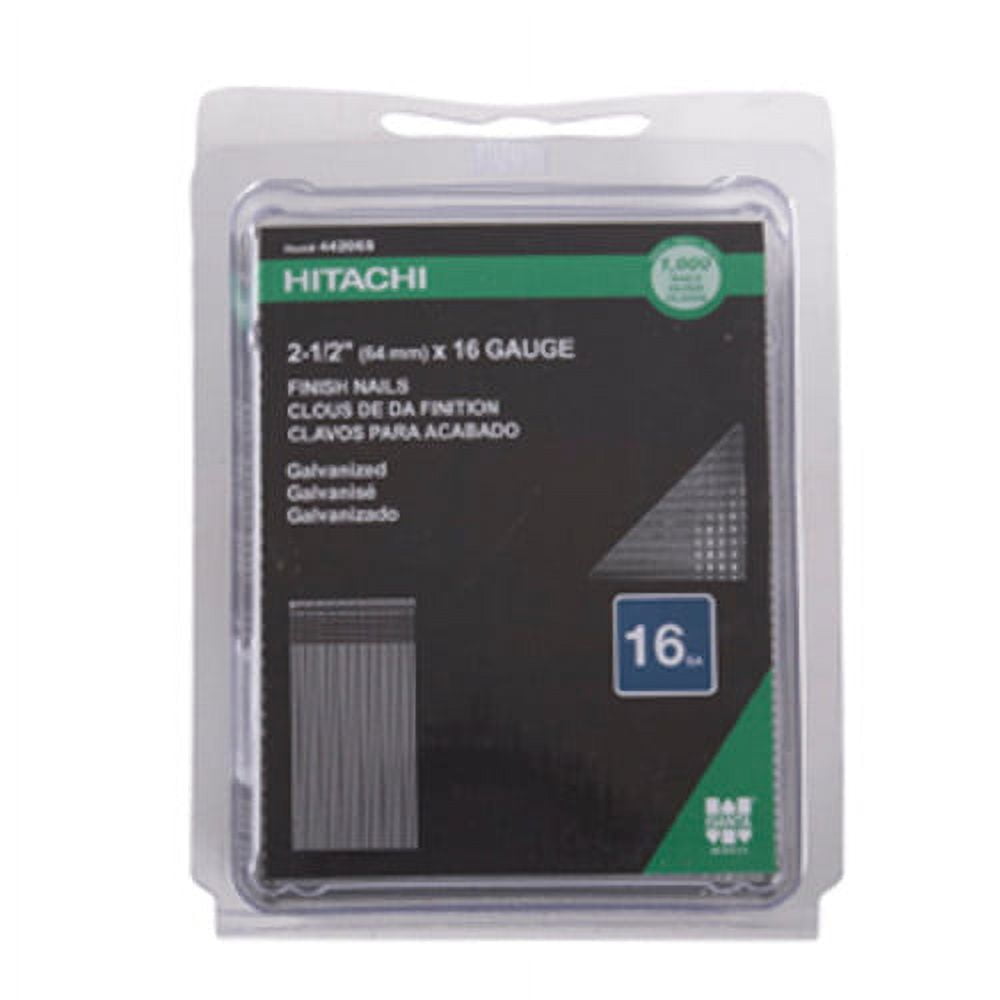 Picture of Metabo power tools 2597037 16 Gauge Smooth Shank Straight Strip Finish Nails  2.5 in. - Pack of 1 000