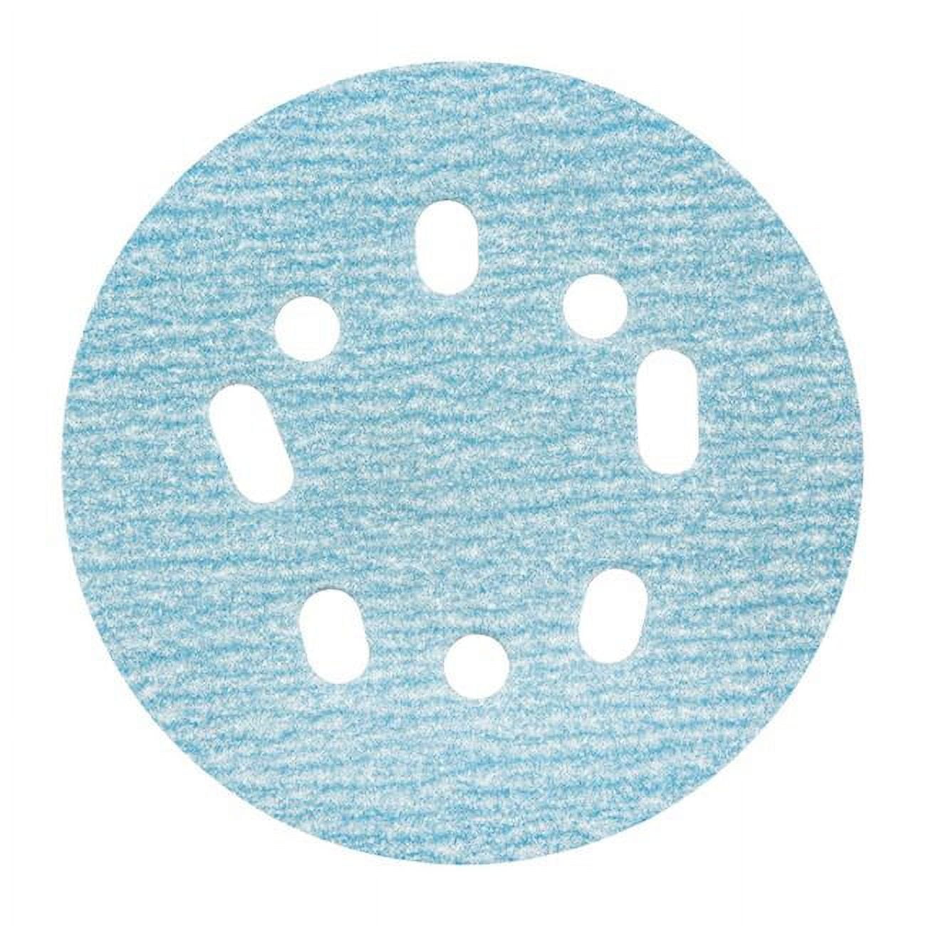 ProSand 5 in. Ceramic Alumina Hook & Loop 5 & 8 Hole UVH Sanding Disc, 220 Grit Very Fine - Pack of 50