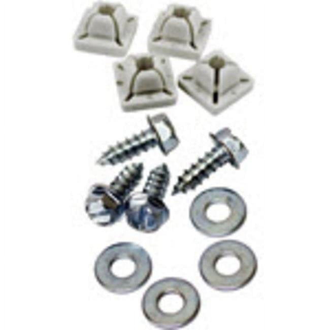 Metal & Nylon License Plate Fasteners - Case of 6