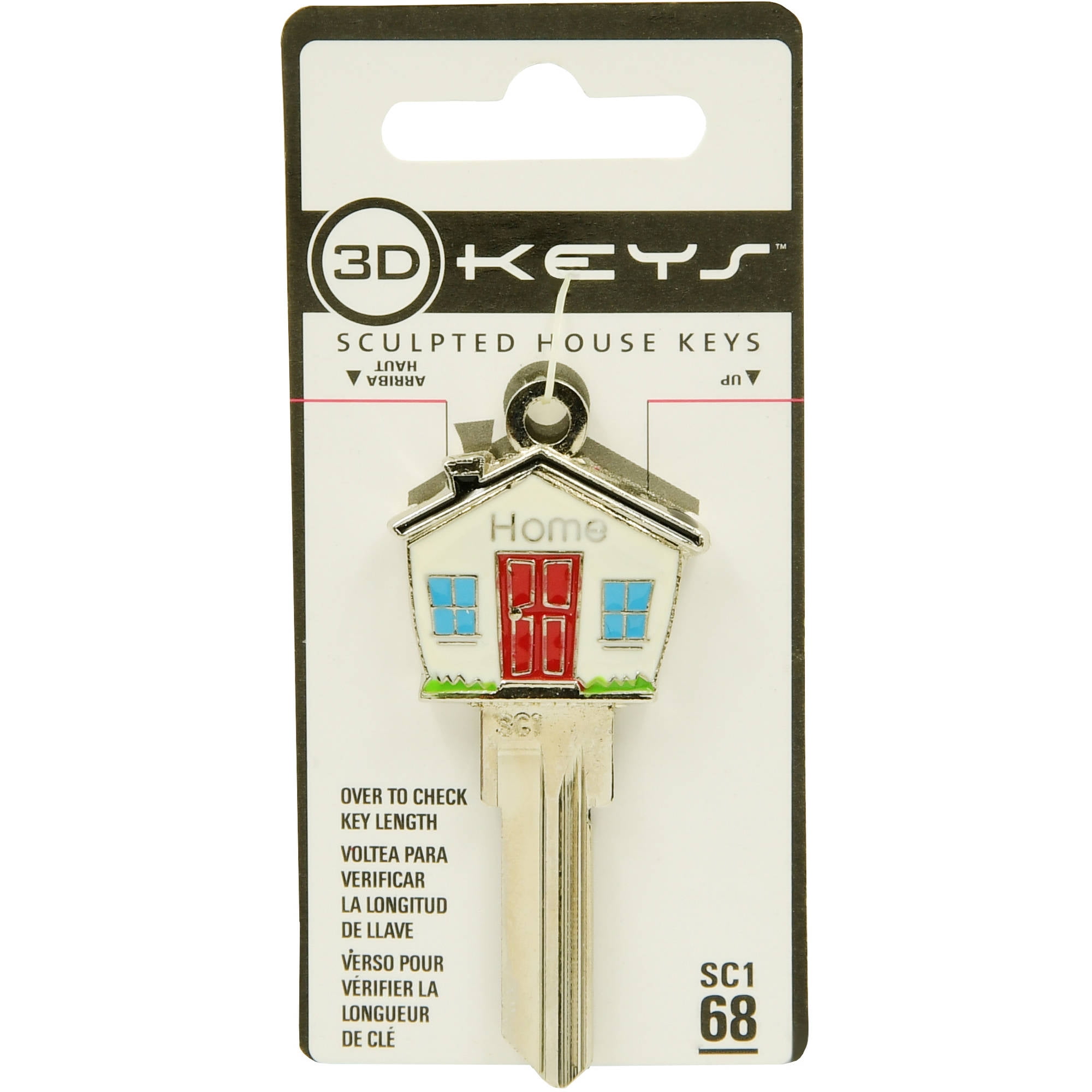 3D Keys House & Office Universal Key Blank for for Single Sided Universal - Case of 4