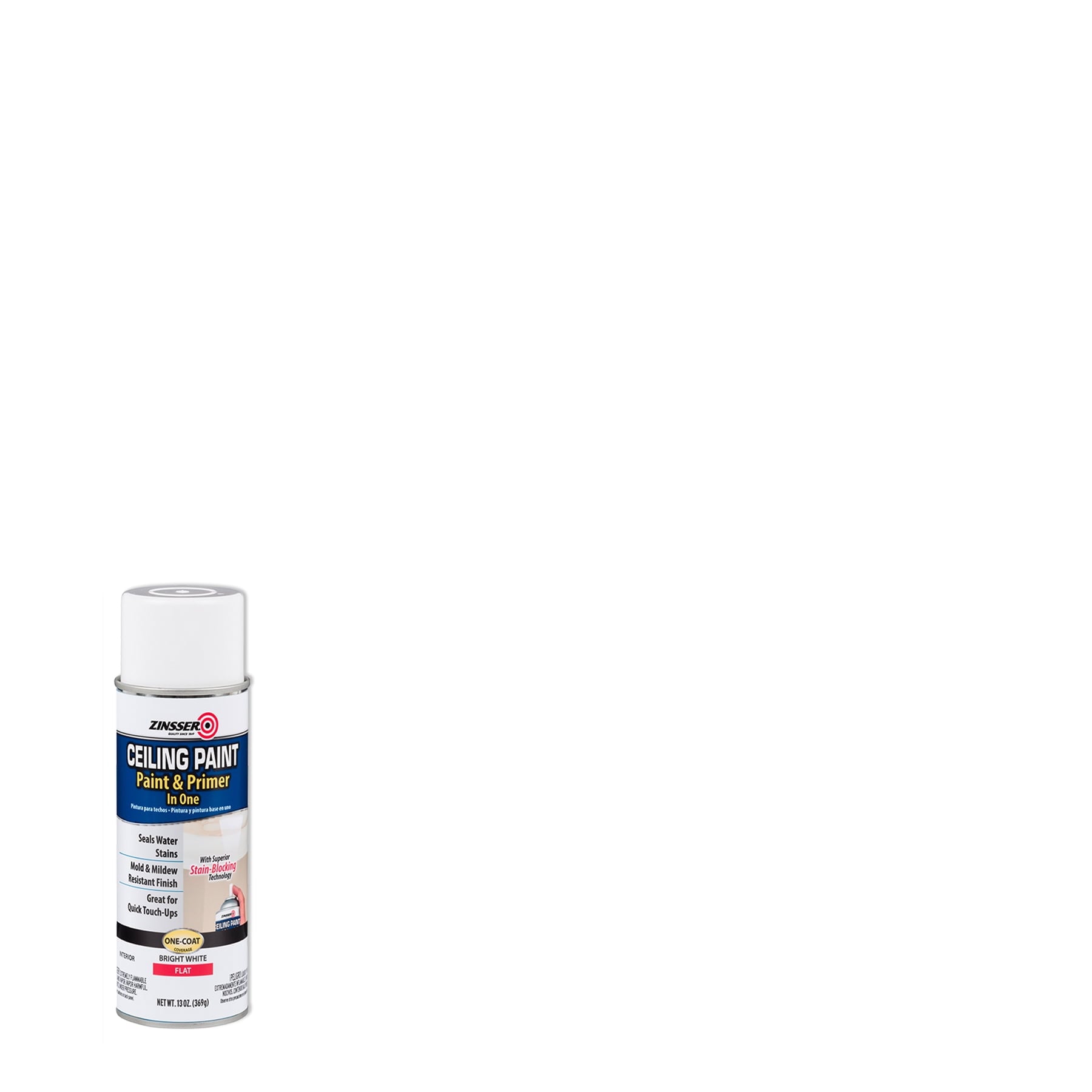 1893429 Bright White Ceiling Paint & Primer in One, 13 oz