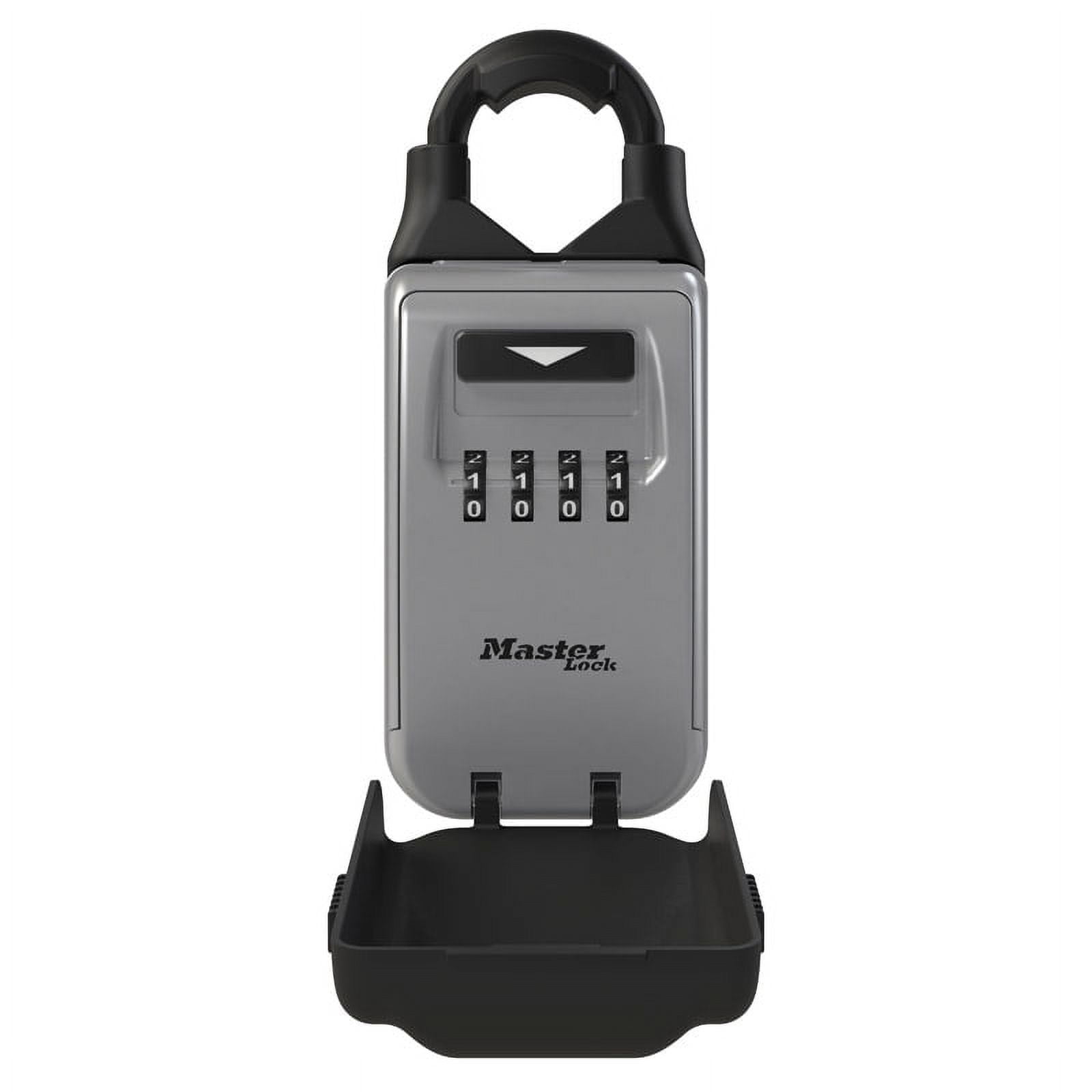 Picture of Master Lock 8015609 2.88 in. Metal 4-Dial Combination Lock Box