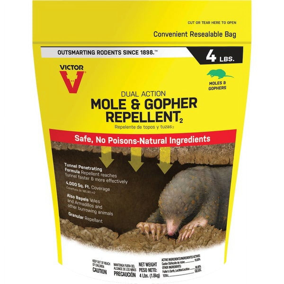 Picture of Victor 7795081 For Gophers & Moles Animal Repellent 4 lbs - Case of 6