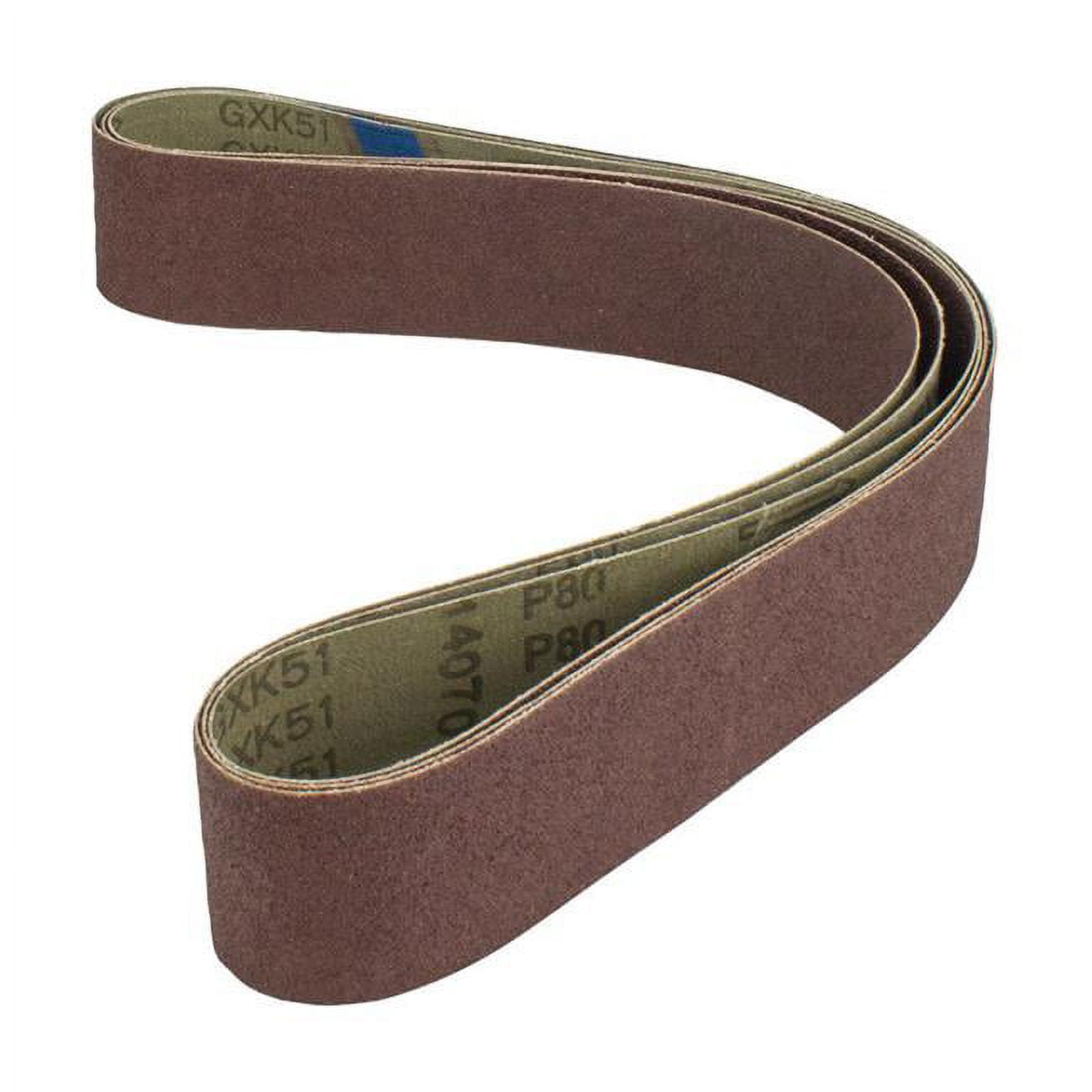 1893080  Sanding Belt - 2 x 42 in., 120 Grit - Pack of 3 -  NORSE