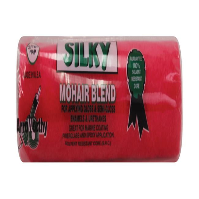 1807528 Silky Mohair Blend 0.19 x 9 in. Paint Roller Cover for Smooth Surface, Red