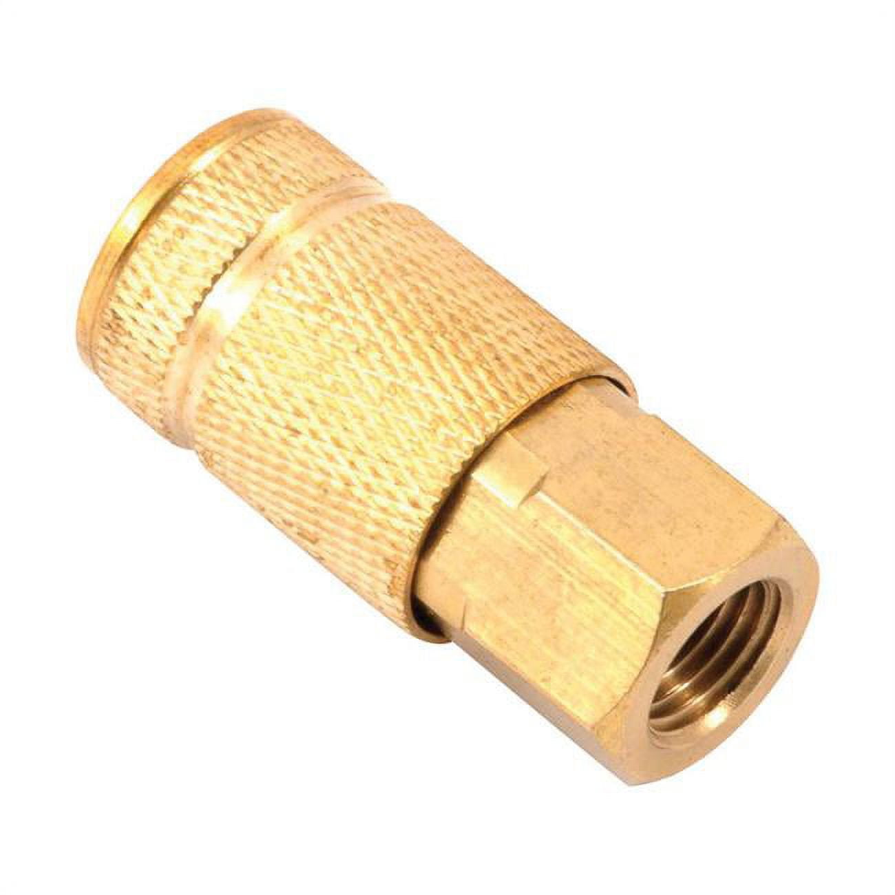 Brass Aro Compatible Air Coupler, 0.25 in. x 0.25 in. Female NPT