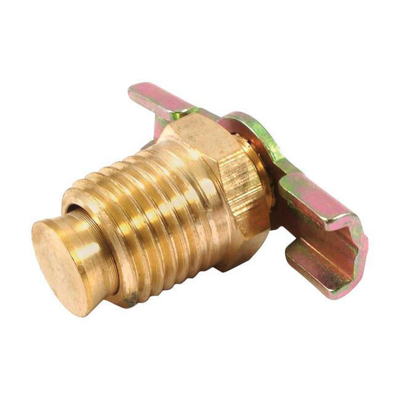 Brass Compressor Tank Drain Cock, 0.25 in. Male NPT