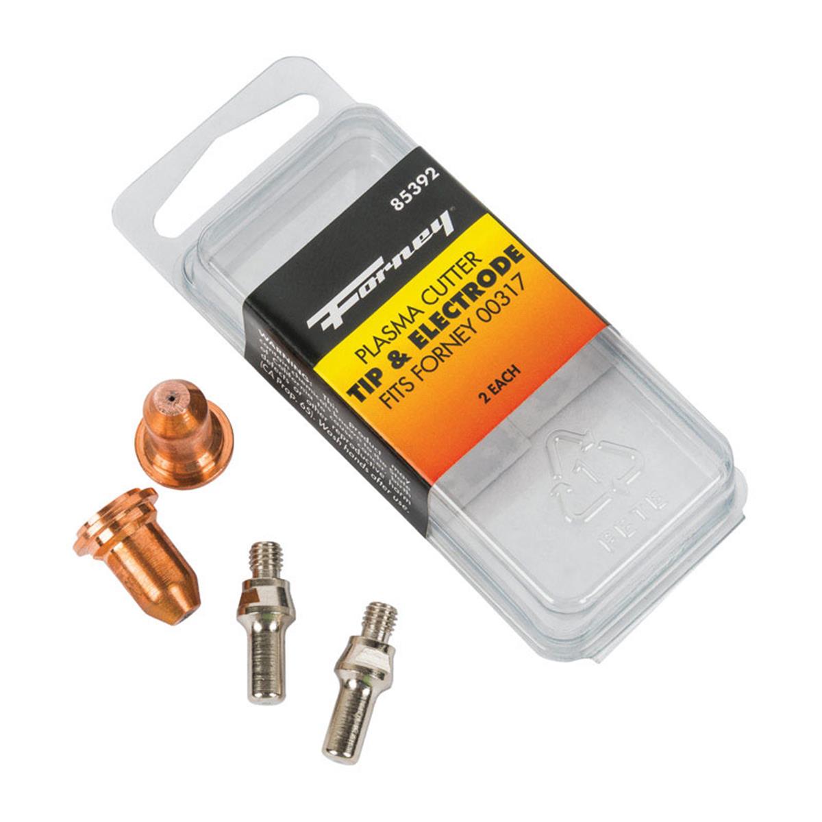 7.75 x 2 in. Plasma Cutter Tip & Electrode Set - 4 Piece
