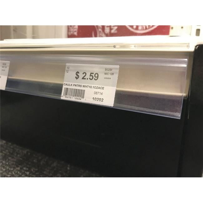 1892389 1.25 x 0.32 x 48 in. Clear Shelf Base Deck, Plastic - Pack of 50