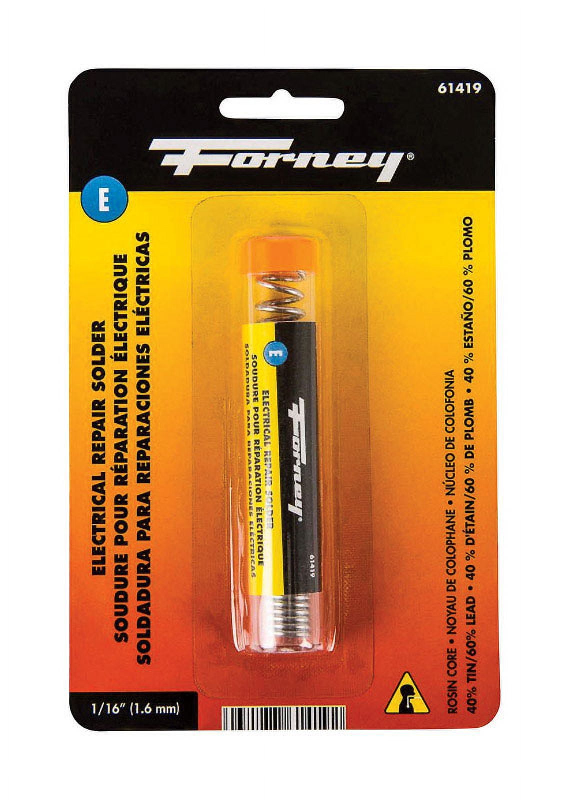 Solder, Electrical Repair, Rosin Core, 1/16 in, .75 Ounce