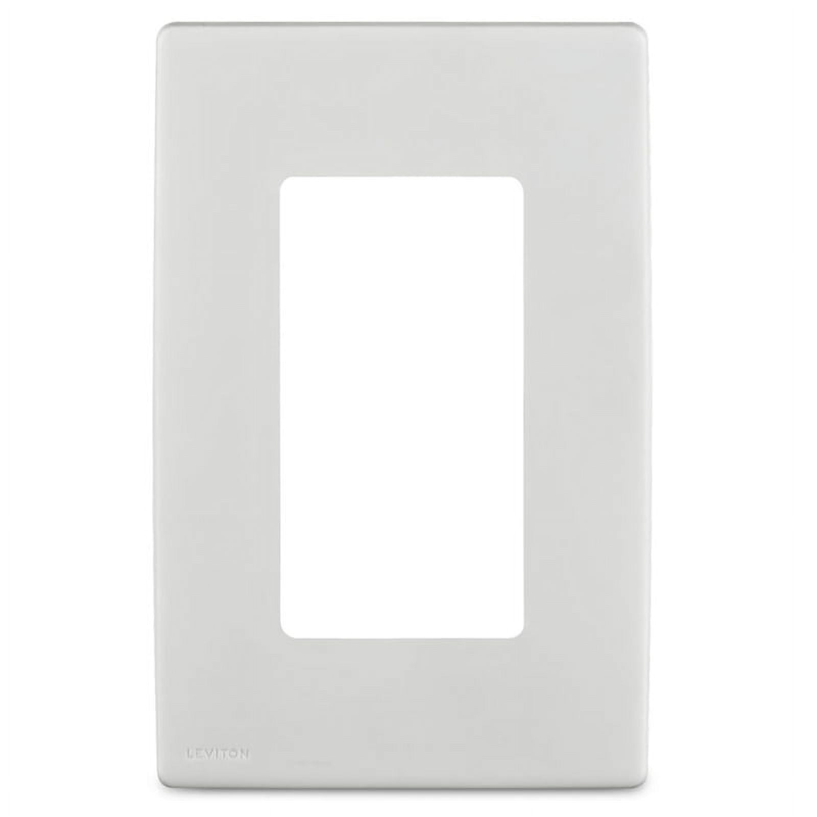 White 1 Gang Plastic Rocker Wall Plate