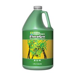 Picture of General Hydroponics 7637945 1 gal Flora Gro Plant Nutrients