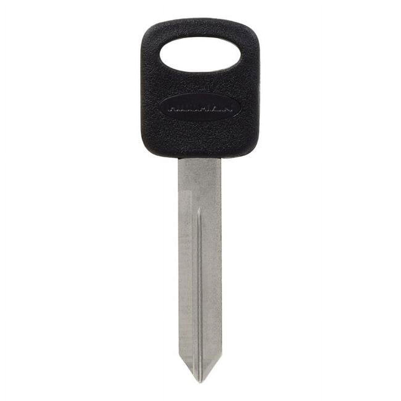 5937115 Automotive Blank Double Sided Universal Key for Ford - Black & Silver, Pack of 5
