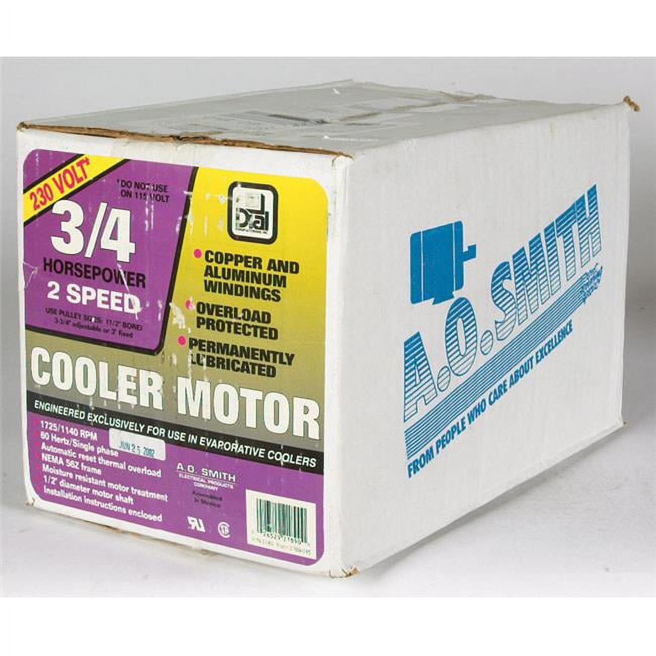 Metal Black Evaporative Cooler Motor Kit