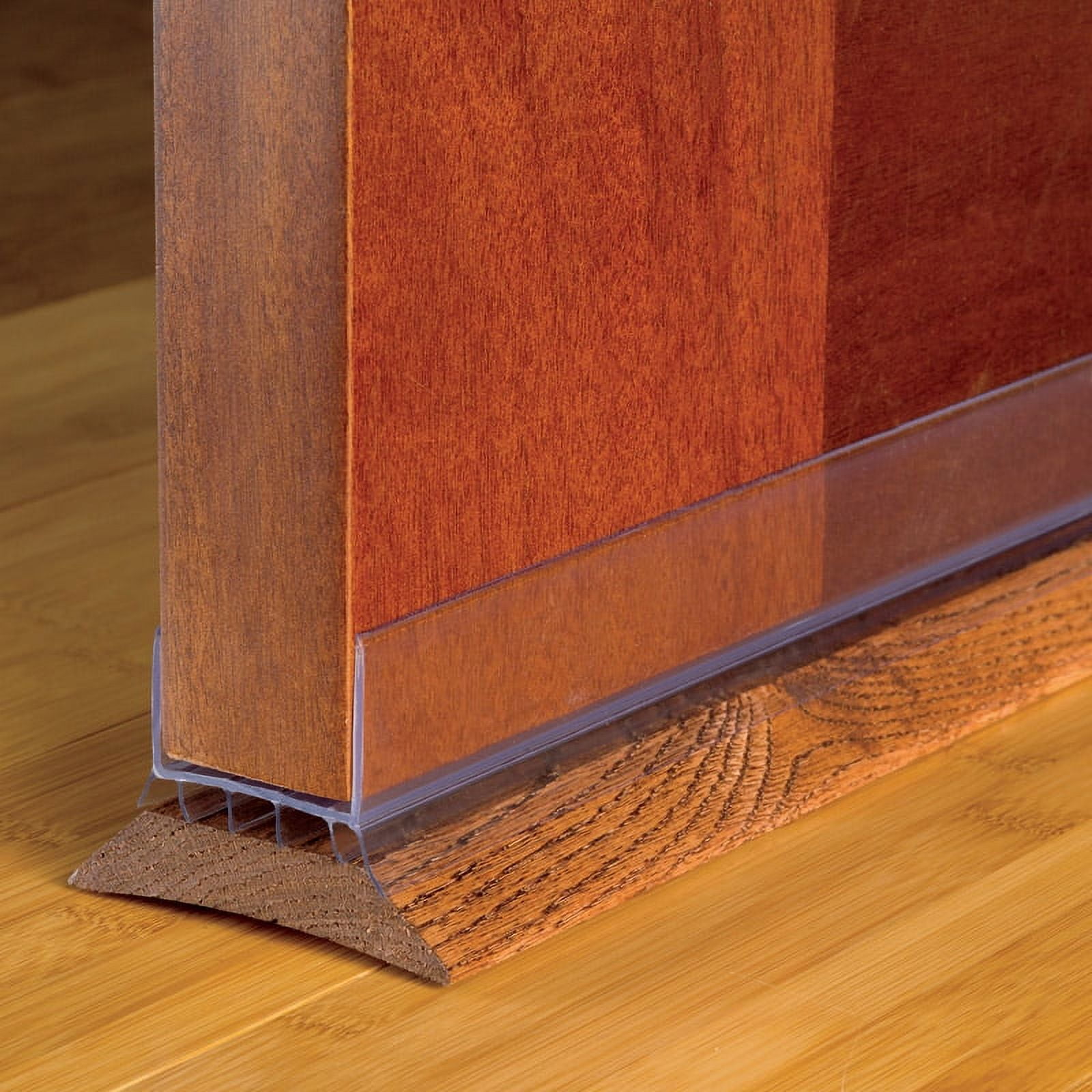 36 x 1.75 in. Thick Cinch Clear Rubber Door Bottom for Slide-On