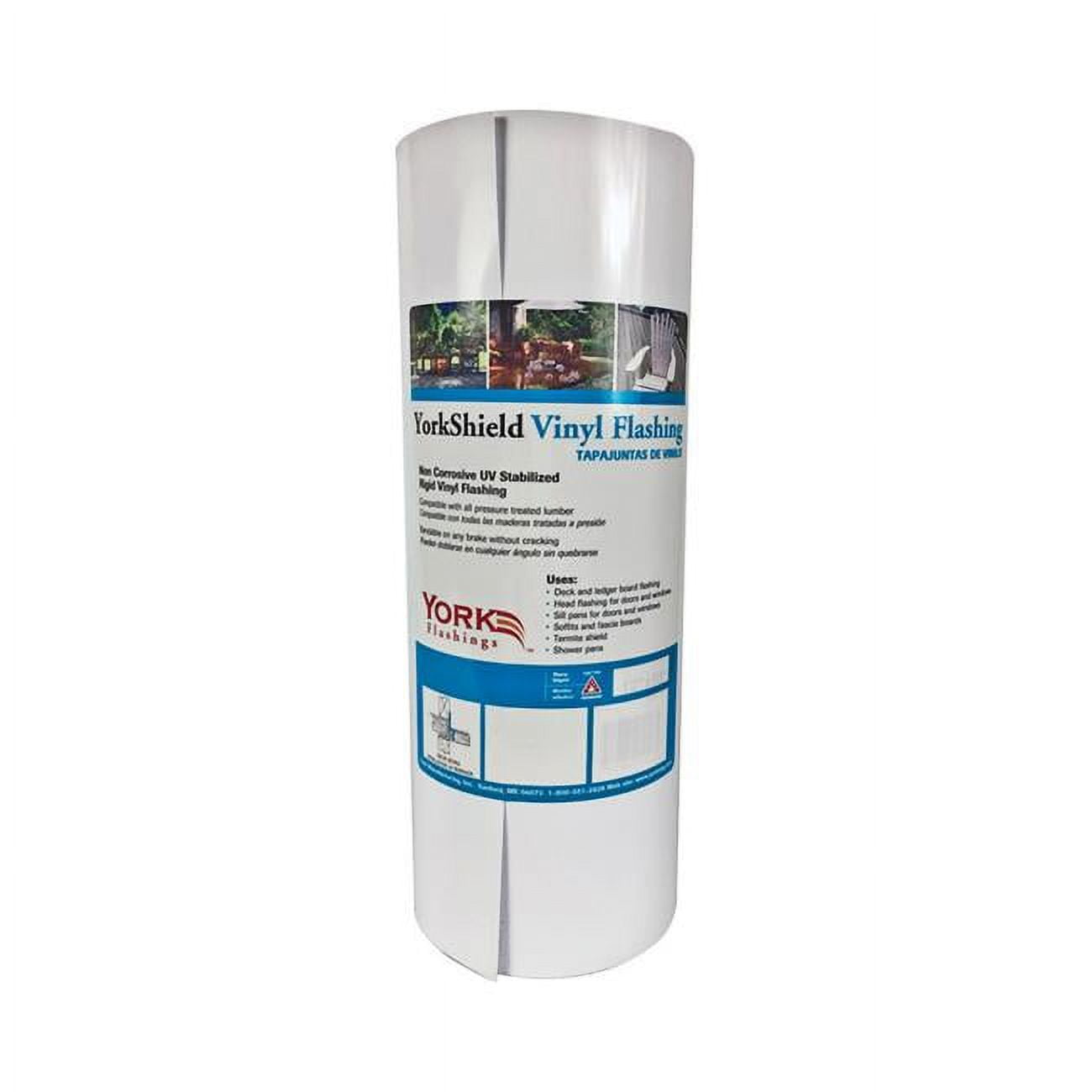 12 in. x 600 in. White Vinyl Roll Flashing