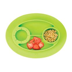 6769616 Green Silicone Kids Divided Plate
