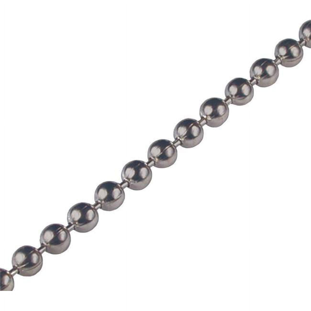 5967310 Metal Silver Beaded Chain - 100 per Pack