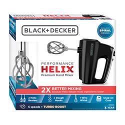 Picture of Black Plus Decker 6865265 Helix Performance Black & Silver 5 Speed Hand Mixer