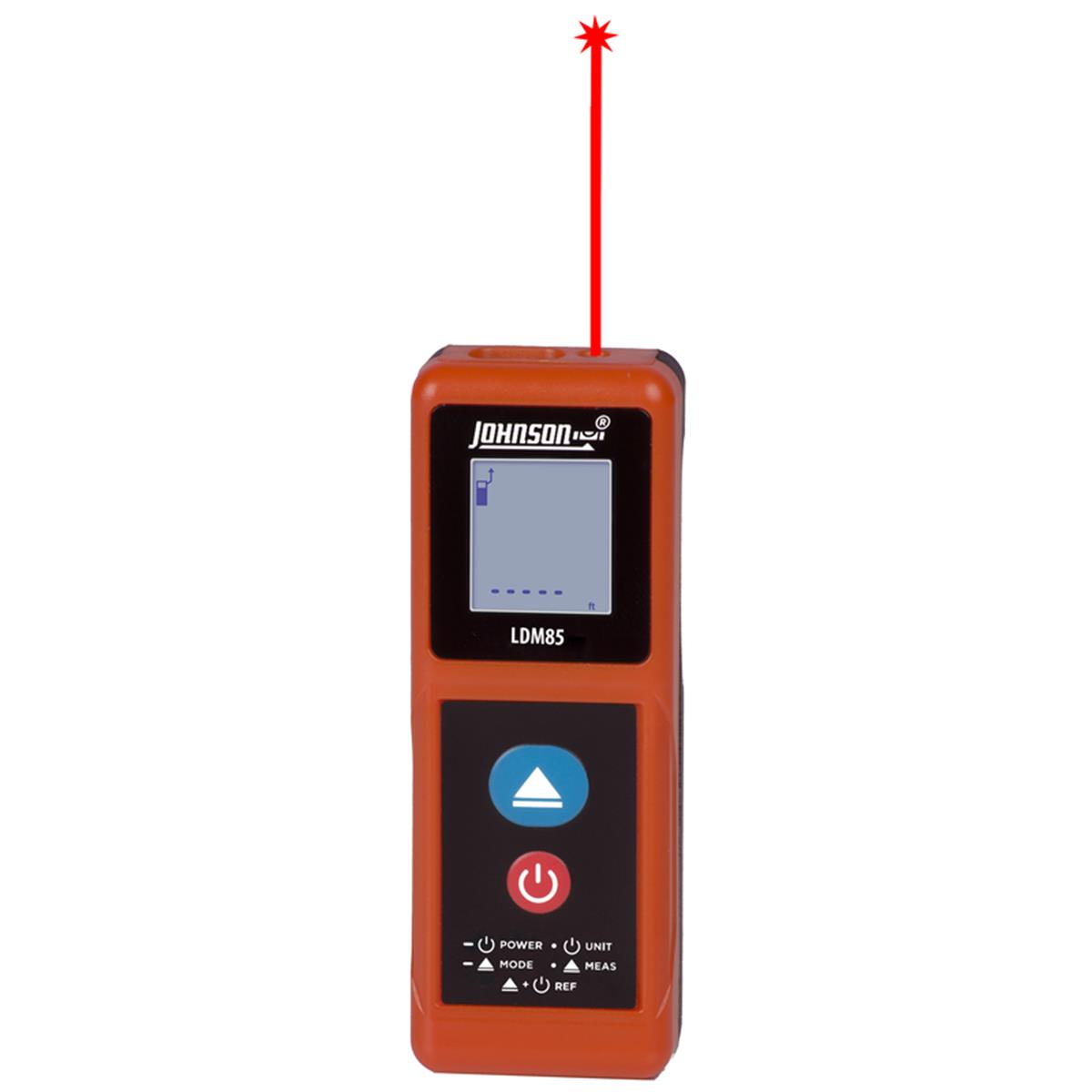 Picture of Johnson 2829588 85 ft. Indoor & Outdoor Distance Measurer Laser&#44; Orange - 1 x 5.25 in.