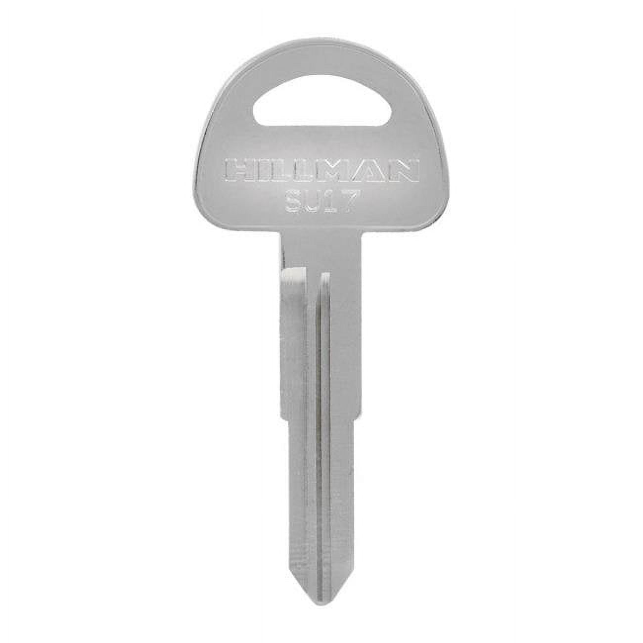 5937081 Automotive Blank SU17 Double Sided Universal Key for Suzuki - Silver, Pack of 10