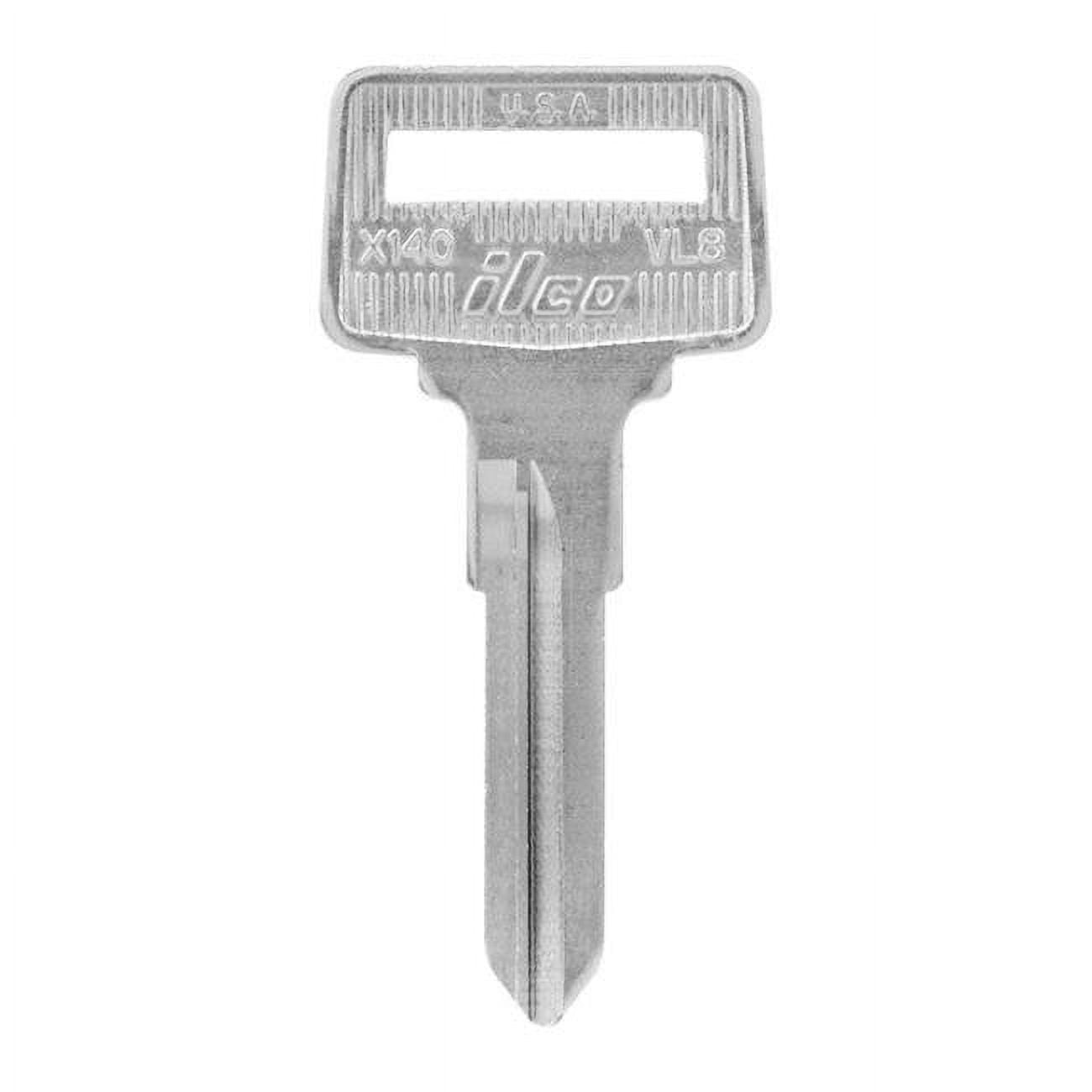 Automotive Blank Double Sided Universal Key for Volvo - Silver, Pack of 10