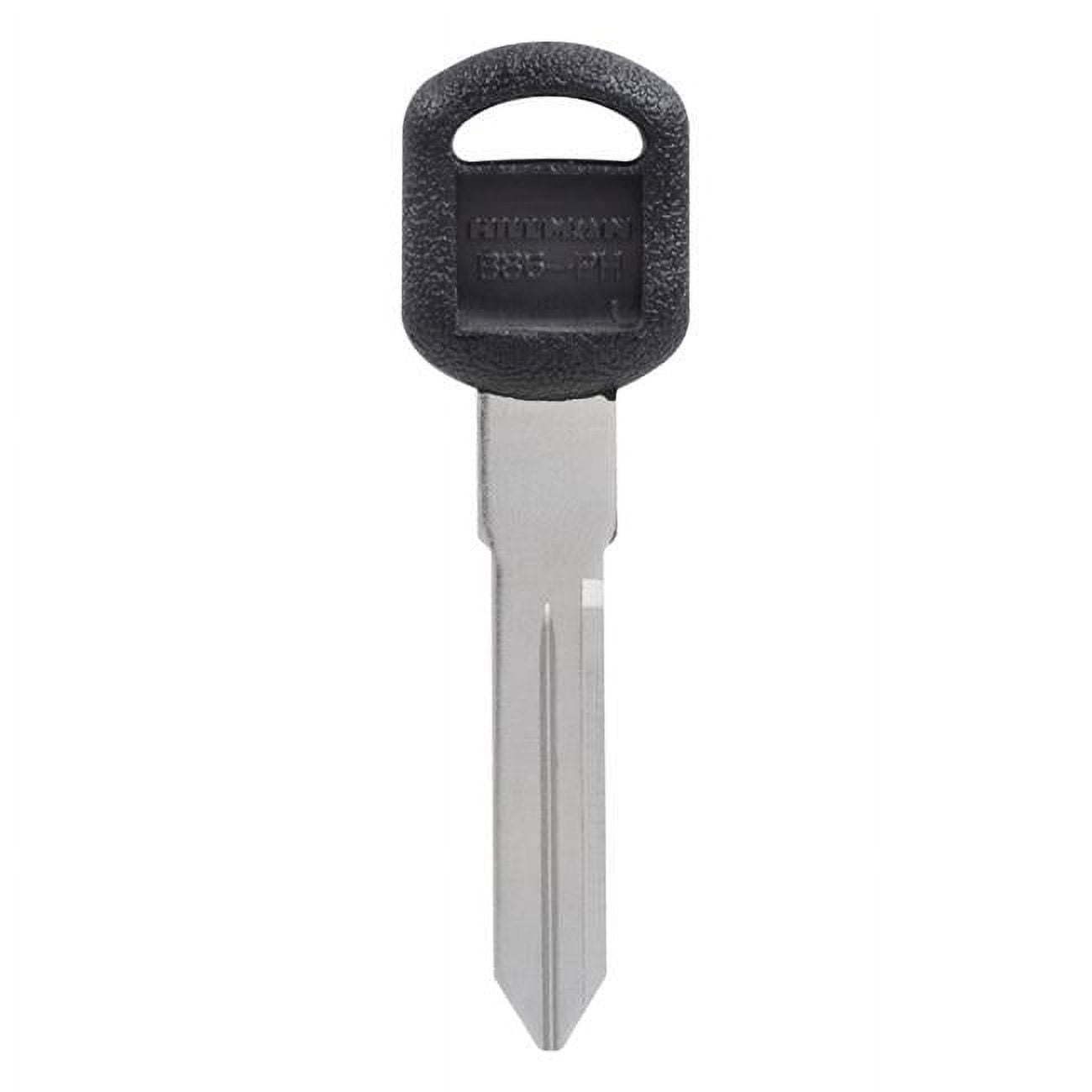 Automotive Blank Double Sided Universal Key for GM - Black & Silver, Pack of 5
