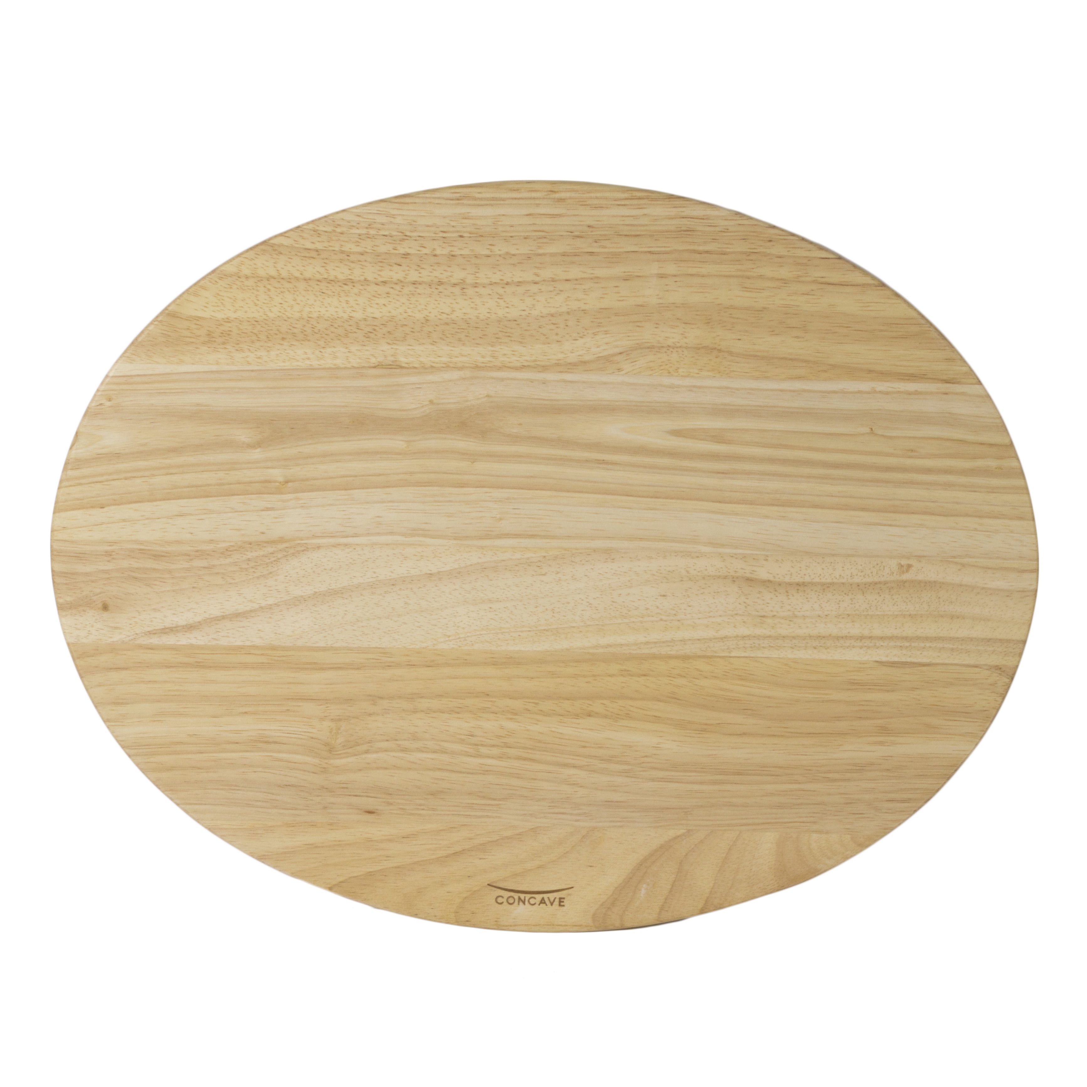 6783278 14 x 18 in. Gripper Wood Concave Natural & Beige Rubberwood Carving Board - Pack of 4