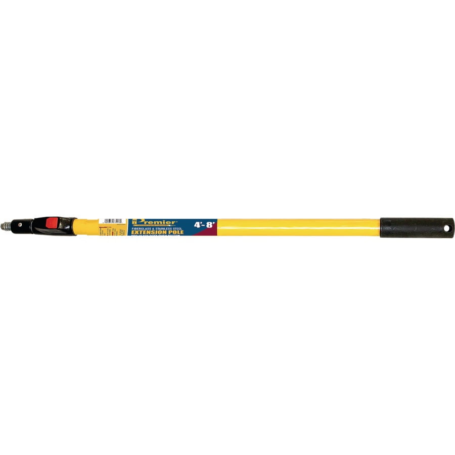 4-8 ft. x 1.5 in. Dia. Telescoping Fiberglass Extension Pole - Yellow & Black
