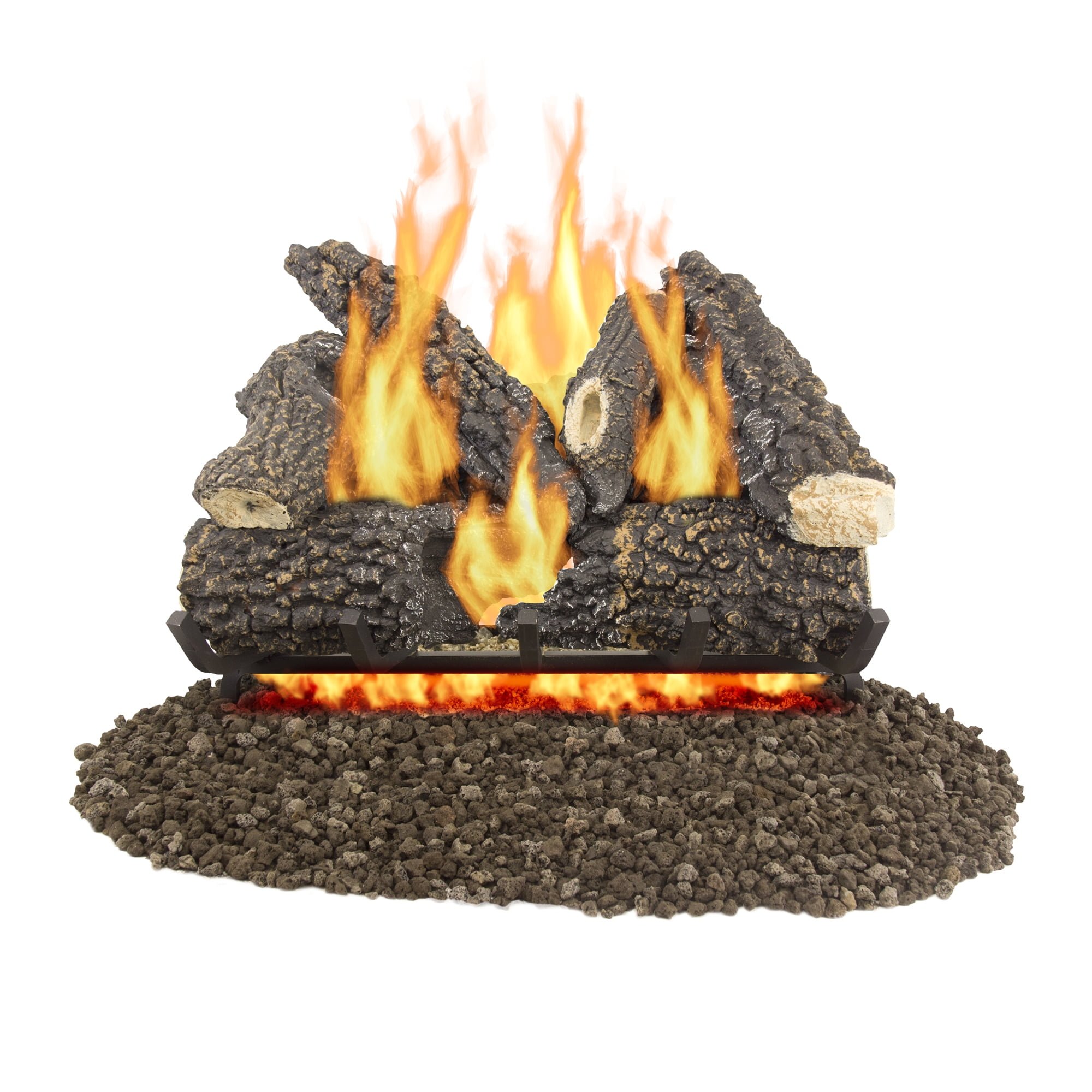 Picture of GHP 4927588 55000 BTU Pleasant Hearth Arlington Ash Fireplace Log Set