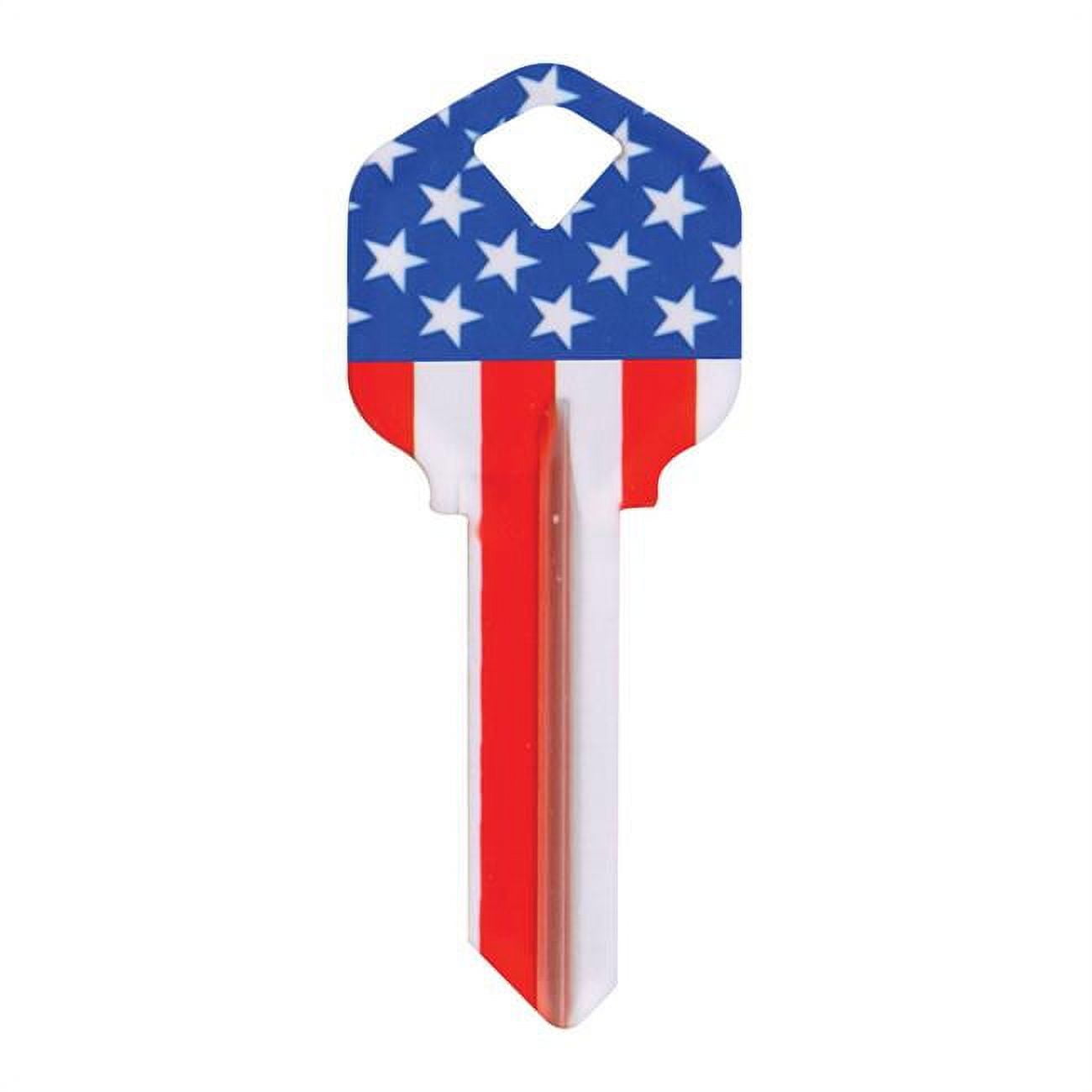 5005171 Wackey Stars & Stripes House & Office Blank Single Sided Universal Key - Pack of 6