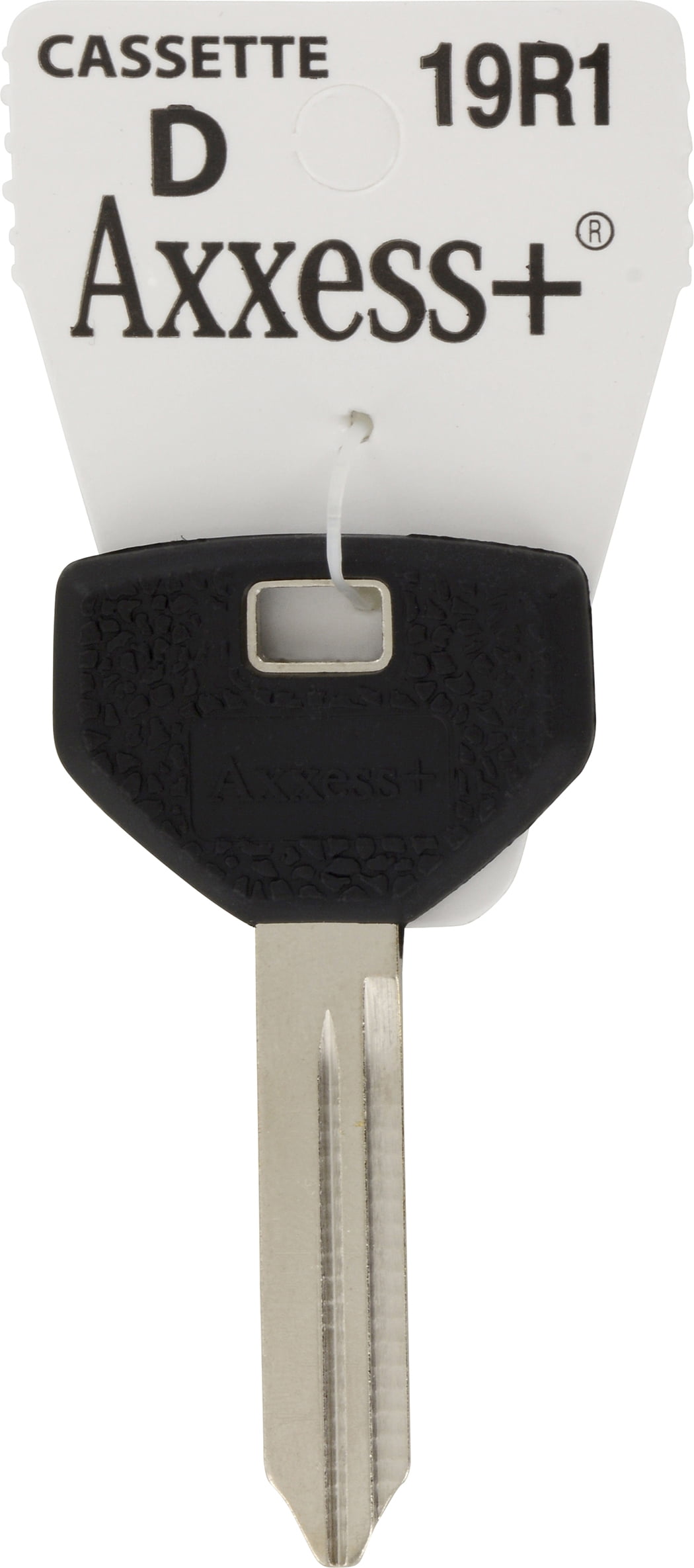 Key Krafter Automotive Blank 19R1 Double Sided Universal Key for Chrysler - Black & Silver, Pack of 5