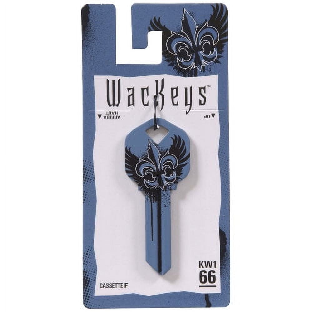 Wackey House & Office Blank Single Sided Universal Key - Blue, Pack of 6