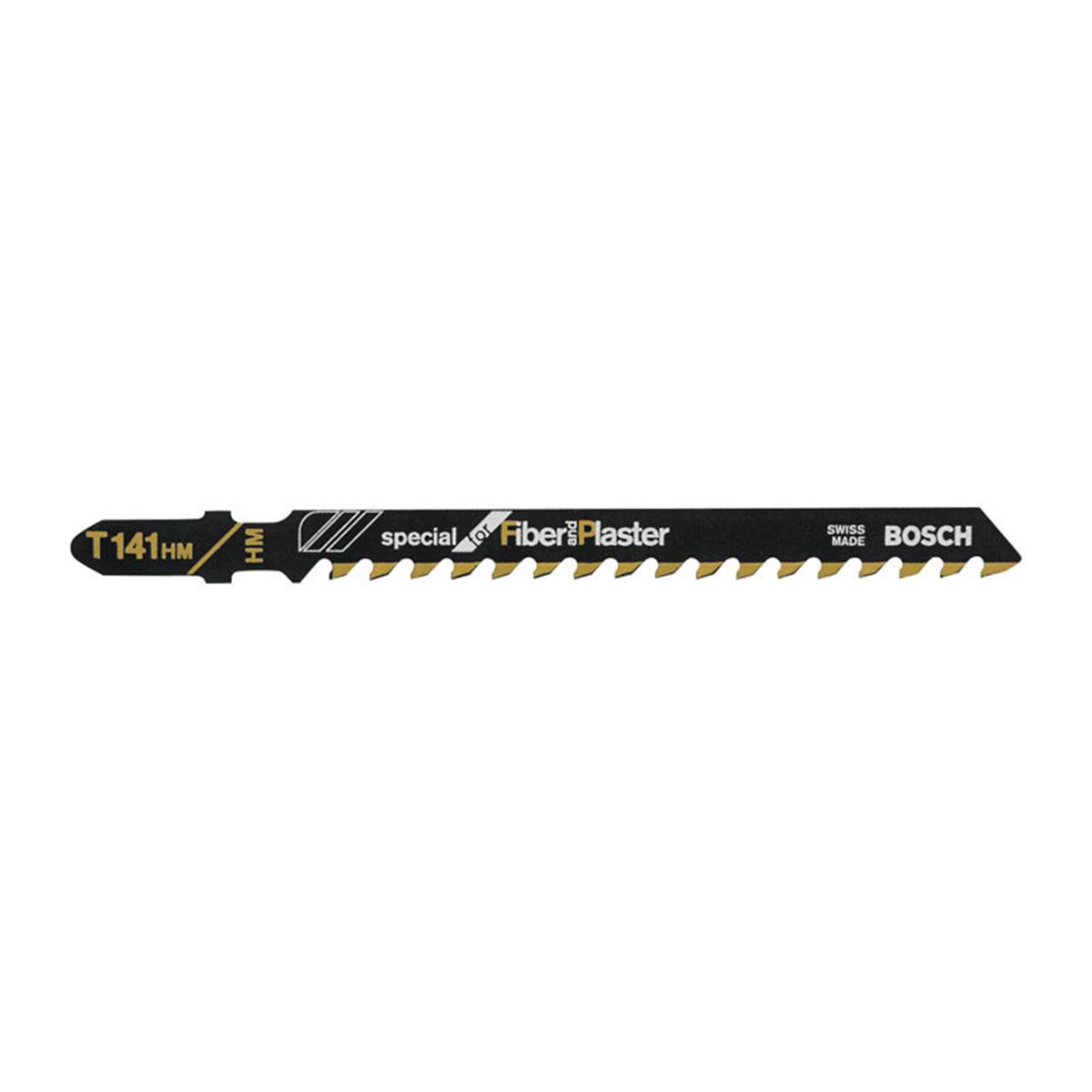 Bosch Jig Saw Blade 4in 6 TPI Carbide Edge for Fiber Glass and Plaster T-Shank - T141HM1