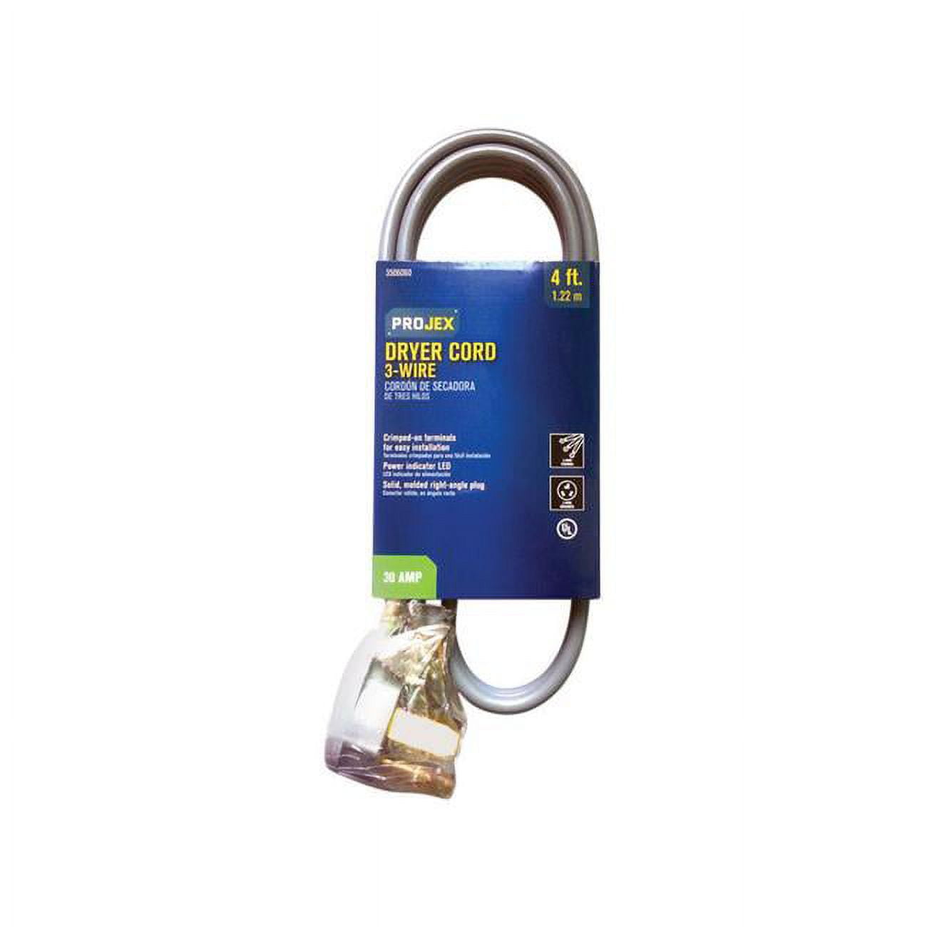3506060 4 ft. Dryer Cord - Gray