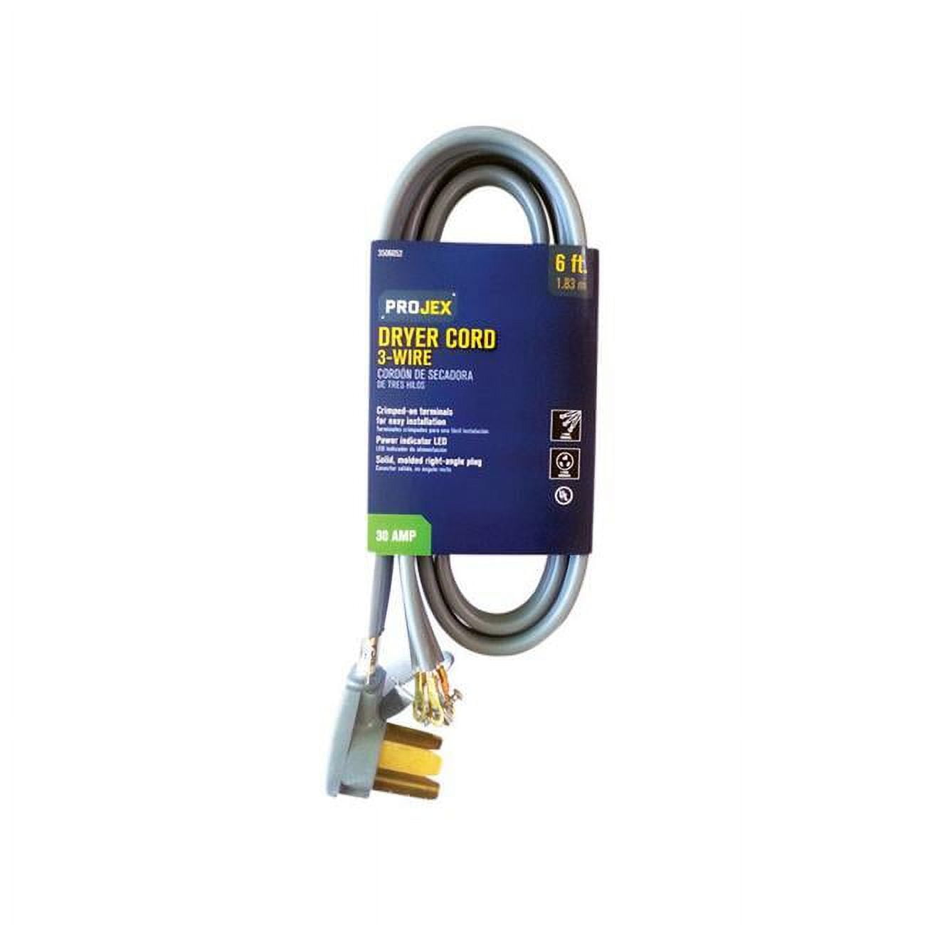 3506052 6 ft. Dryer Cord - Gray