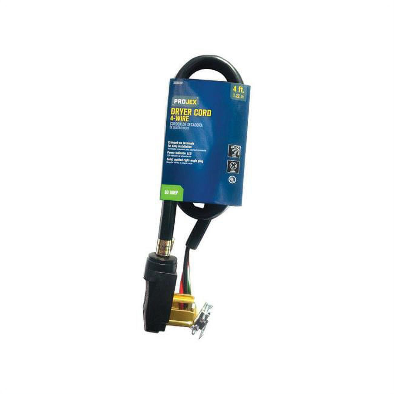 3506029 4 ft. Dryer Cord - Black