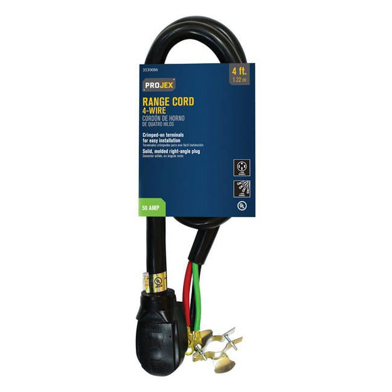 4 ft. Range Cord - Black