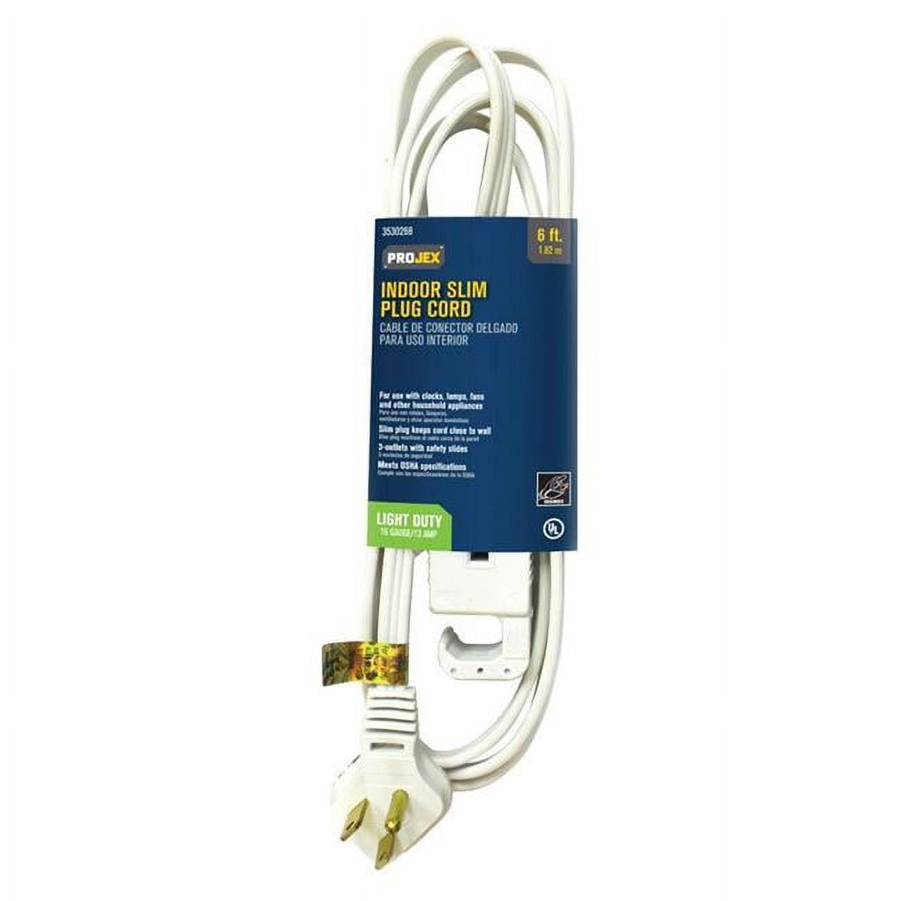 3530268 Indoor 6 ft. White Extension Cord