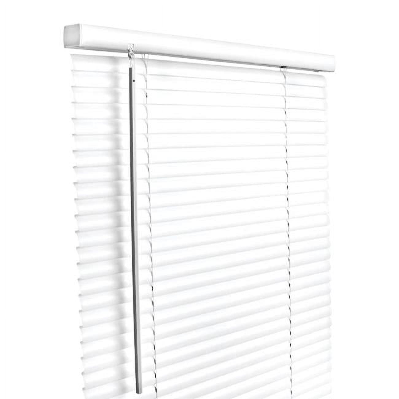 Vinyl 1 in. Mini-Blinds, 39 x 64 in. White Cordless