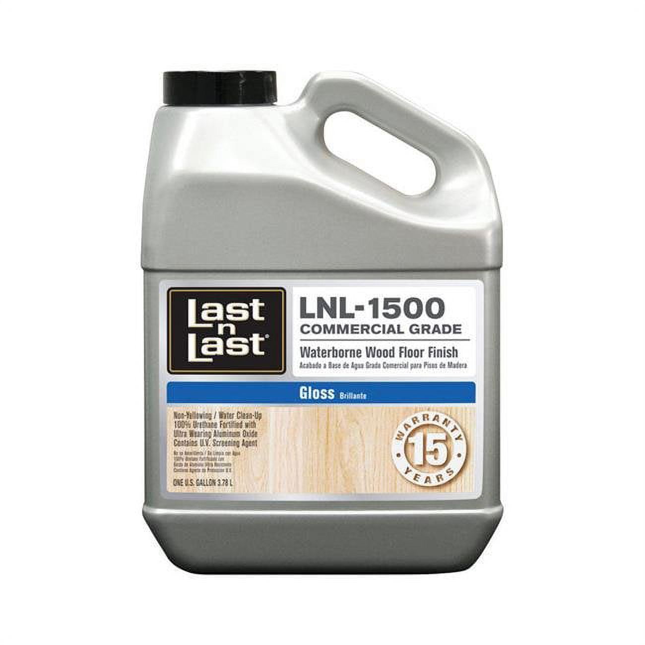 Picture of Absolute Coatings 1791524 Last n Last LNL-1500 Gloss Clear Waterborne Wood Finish&#44; 1 gal