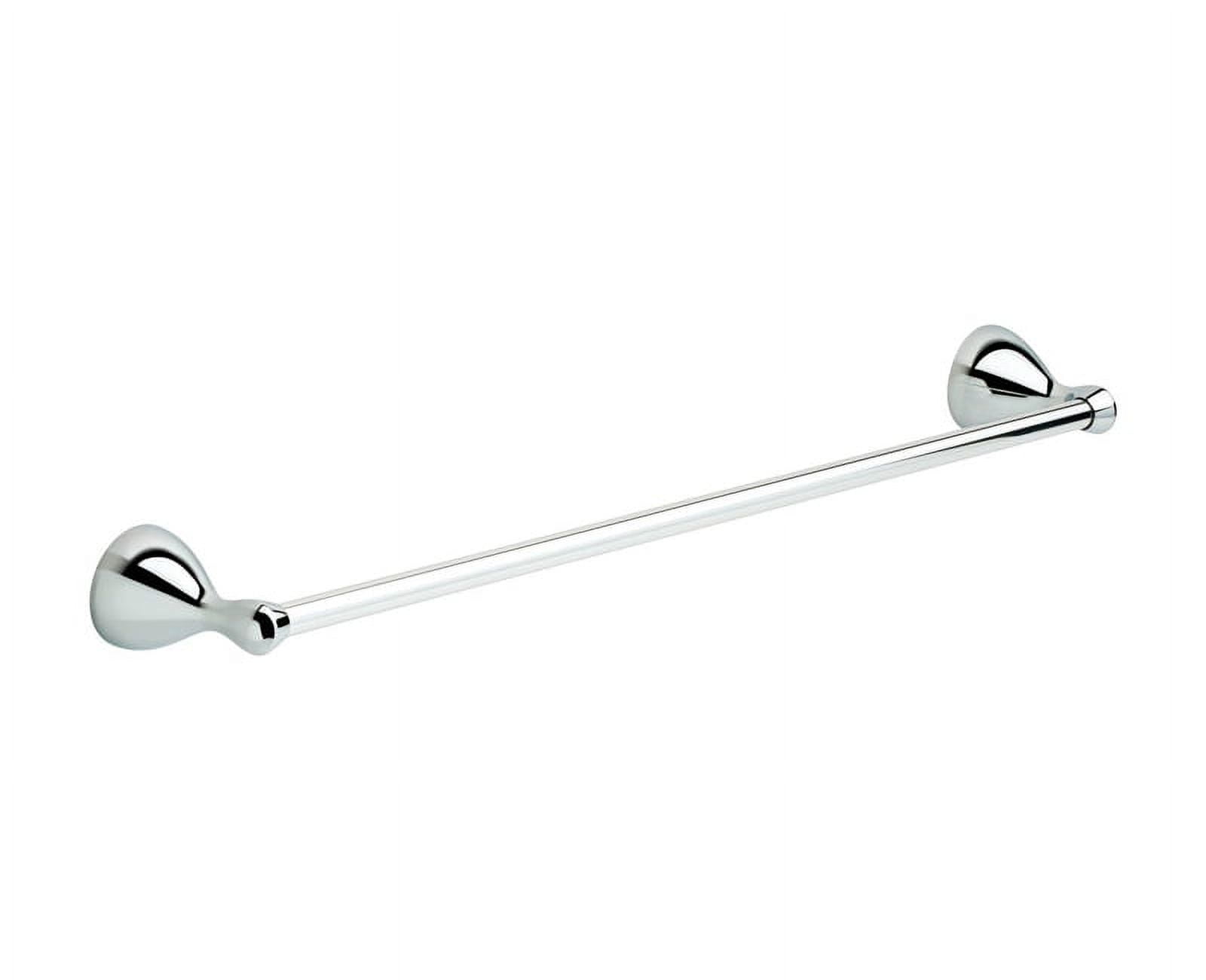 Delta Foundations Chrome Silver Towel Bar 24 in. L Die Cast Zinc