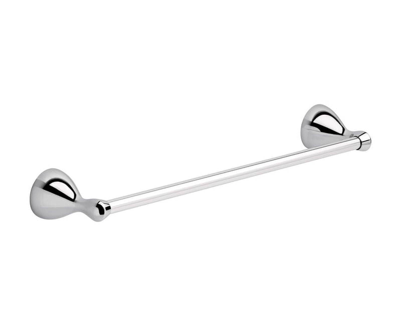Delta Foundations Chrome Silver Towel Bar 18 in. L Die Cast Zinc