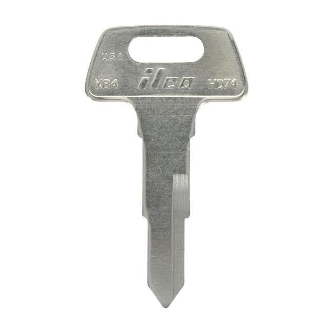 5007053 Motorcycle Universal Key Blank, 2036 HD74 Double sided for Honda - Pack of 4